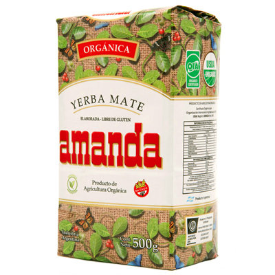Мате Amanda Organica 500 г Классический напиток из лучших сортов йербы. Прекрасные вкусовые свойства, насыщенный аромат.