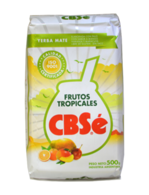 Мате CBSe Frutos Tropicales 500 г  Мате, с оригинальным фруктовым вкусом,, понравится абсолютно всем любителям мате.
